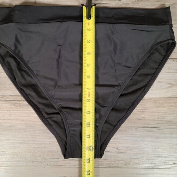Xhilaration Junior's High Leg High Waist Bikini Bottom Sz L - Picture 6 of 12